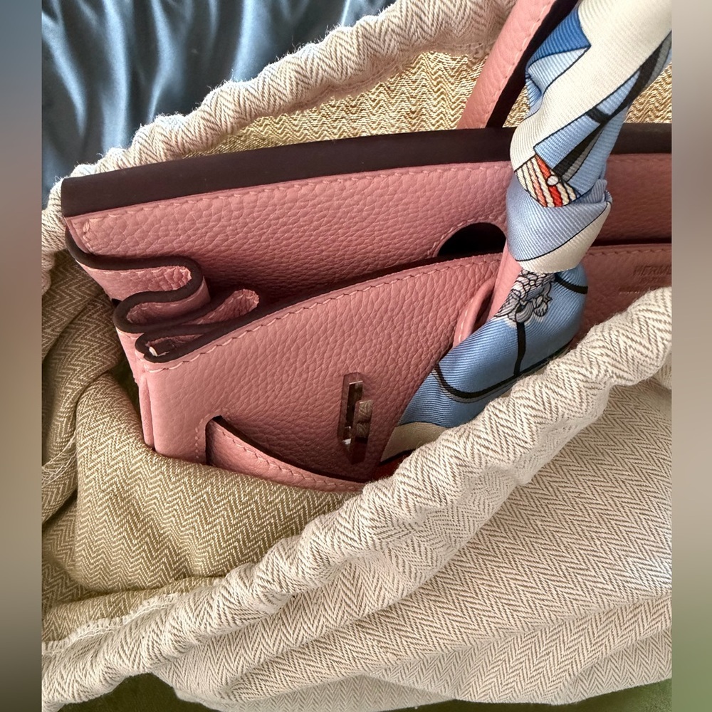 Pink Leather Women's Bag
